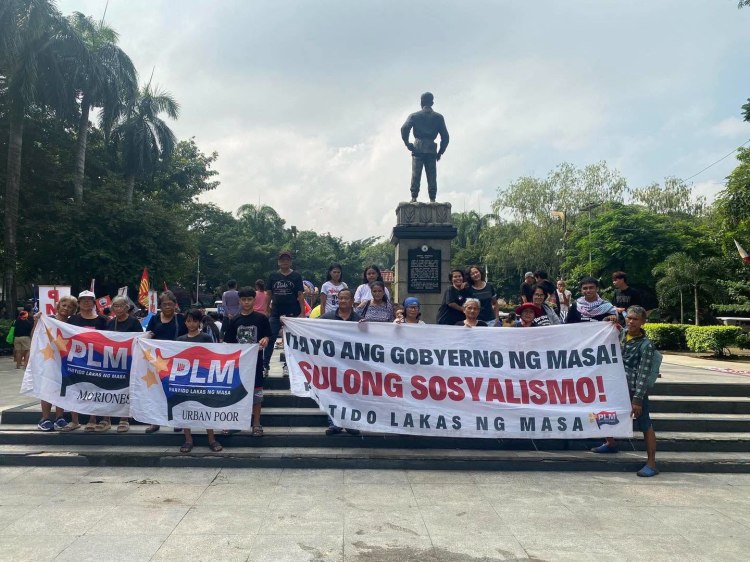 Nakiisa ang PLM sa pagkilos hinggil sa krisis sa klima mula Liwasang Bonifacio tungo sa US&nbsp;Embassy.